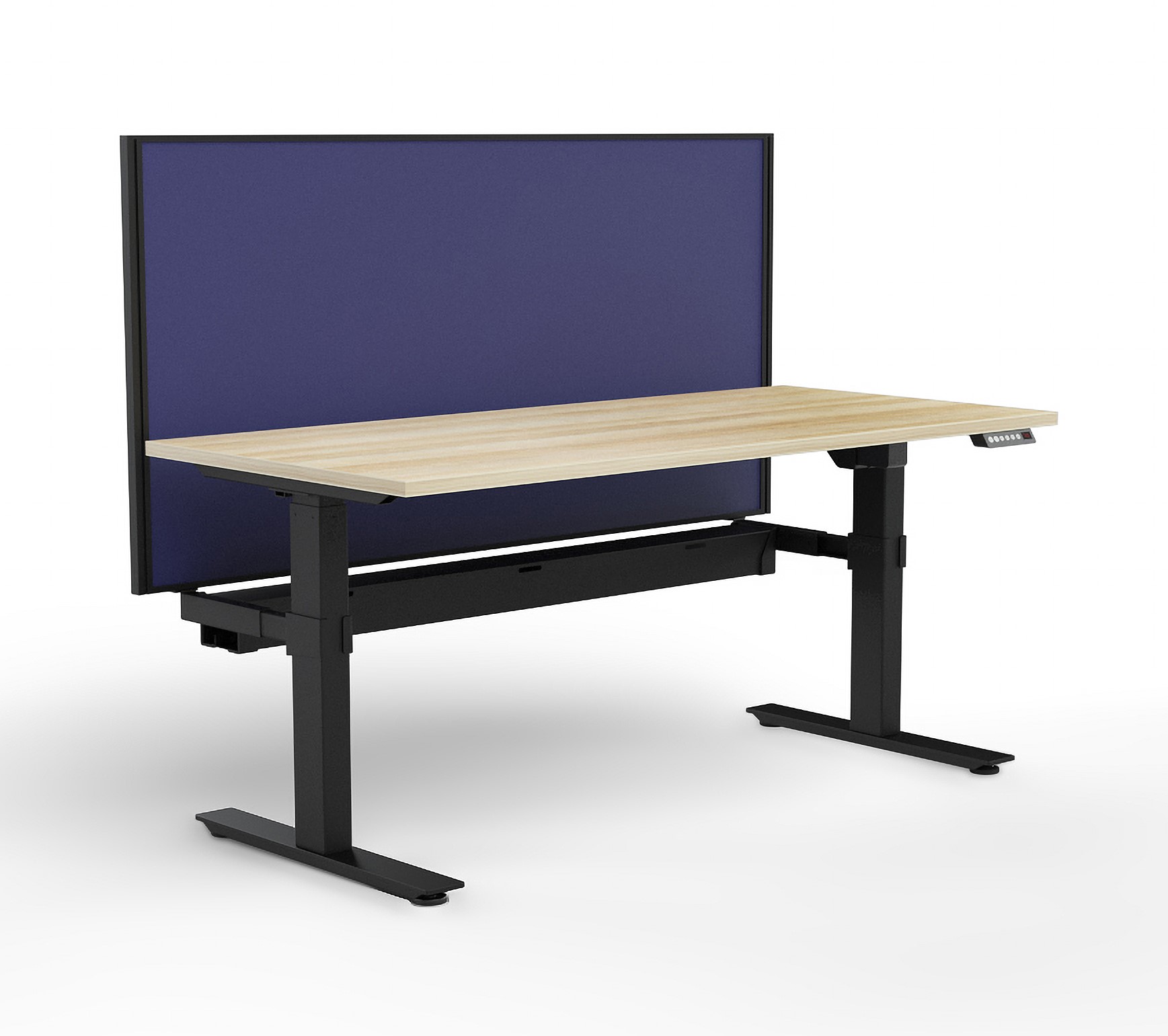 Agile 2C Adj Desk with Cable tray & Studio 50 Screen